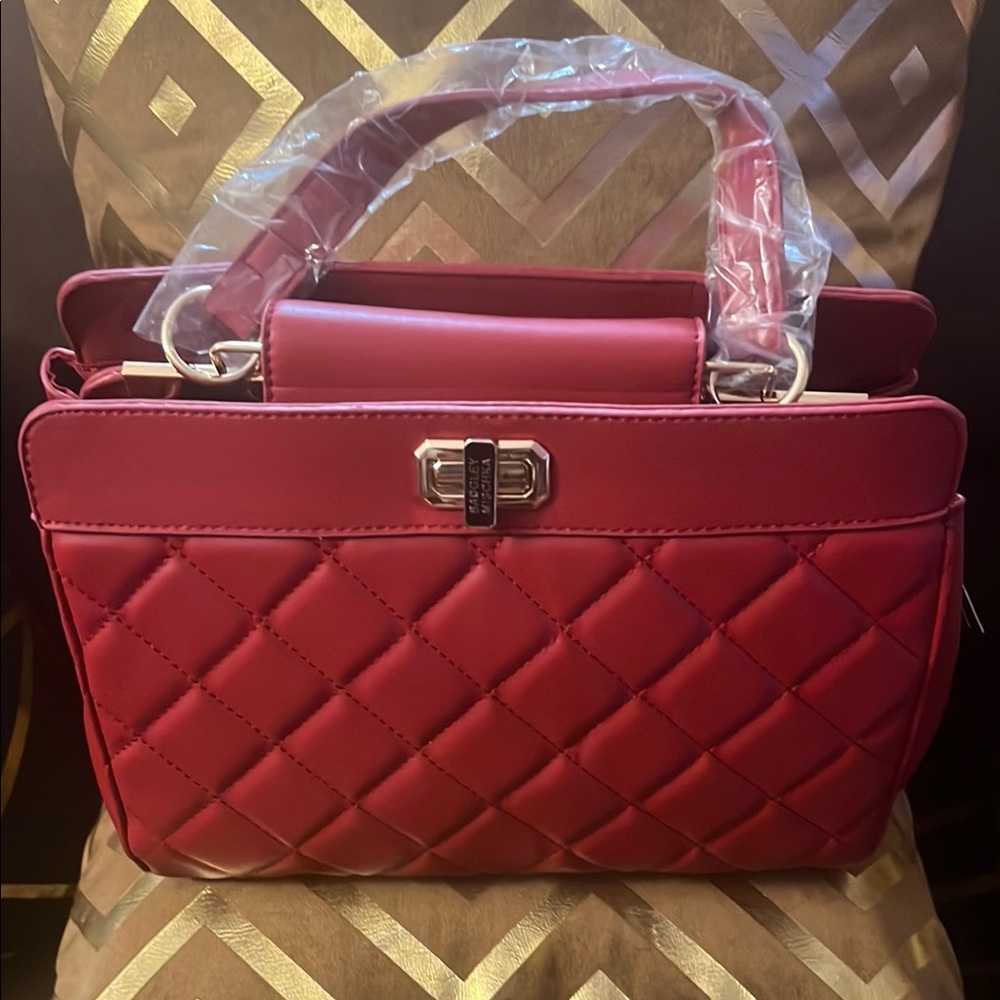 Chanel Red Quilted Handbag